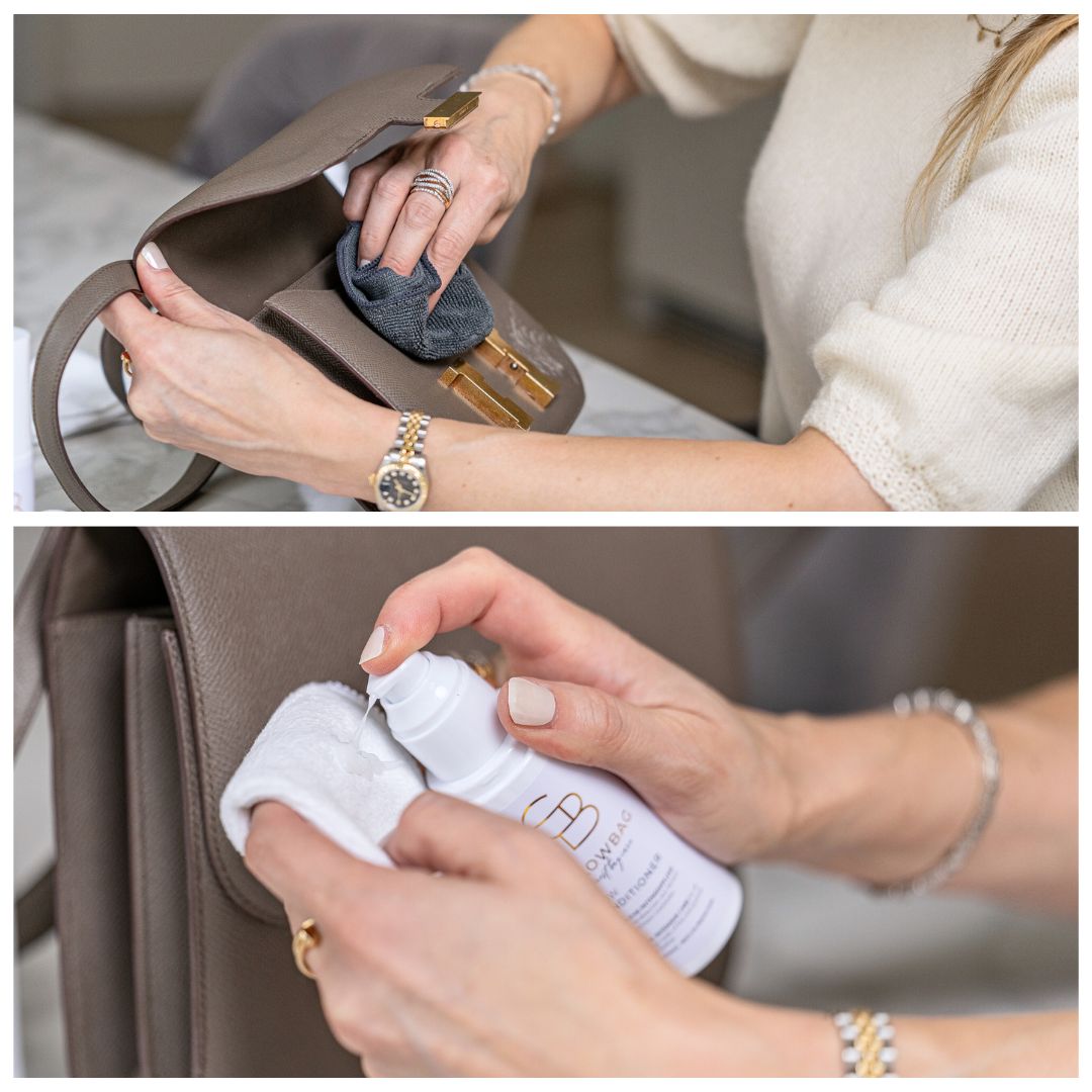 MICROFIBRE GLOW DUO- Microfaser Tücher zum reinigen von pflegen von Lederaccessoires