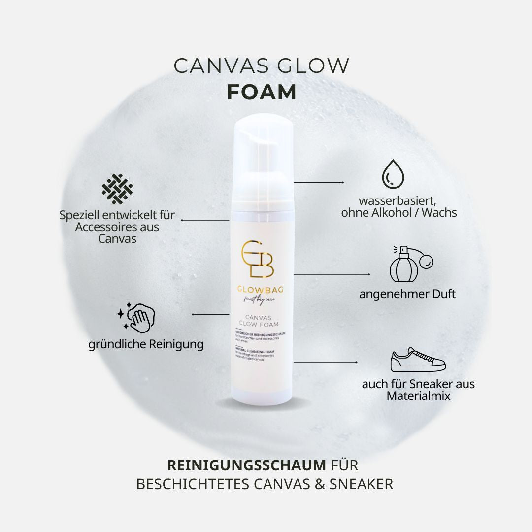 Auflistung Produktvorteile Canvas Glow Foam